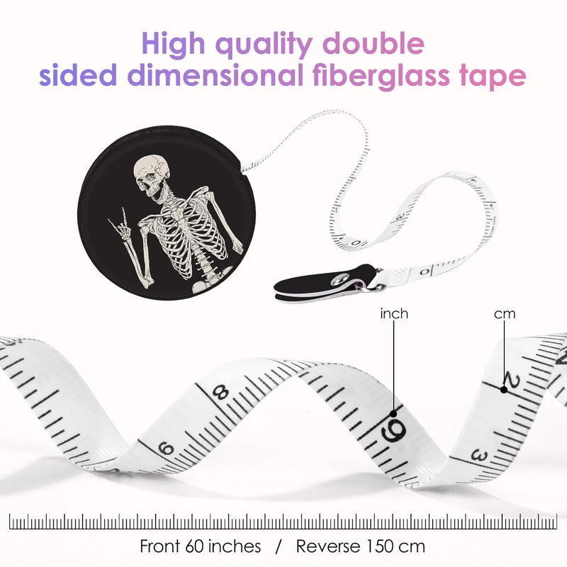Gerkia Sewing Tape Measure，Colour Printed Small Retractable Soft Measuring Tape for Tailor Cloth Fabric Body Measurements. - Image 5
